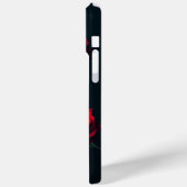 Dunkle florale Rose Case-Mate iPhone Hülle (Rückseite / Links)