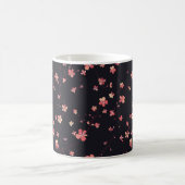 Dunkle florale Traummuster Kaffeetasse (Mittel)