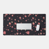 Dunkle florale Traummuster Schreibtischunterlage (Tastatur & Maus)