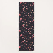 Dunkle florale Traummuster Yogamatte (Vorderseite)