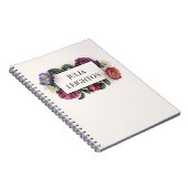 Dunkle Floralien Notizblock (Rechte Seite)