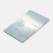 Dunkle Fluffy Wolkensicht Post-it Klebezettel (angewinkelt)