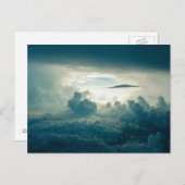 Dunkle Fluffy Wolkensicht Postkarte (Vorne/Hinten)