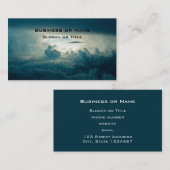 Dunkle Fluffy Wolkensicht Visitenkarte (Vorne/Hinten)