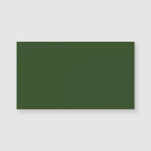 Dunkle Forest Green Magnetic Business Card Magnetkarte (Vorderseite)