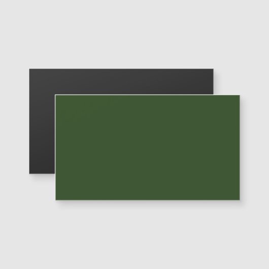 Dunkle Forest Green Magnetic Business Card Magnetkarte (Vorne/Hinten)