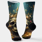 Dunkle Forest Skull Socken (Gewinkelt)