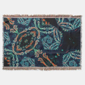 Dunkle Fraktal-Eleganz Decke (Vorderseite)