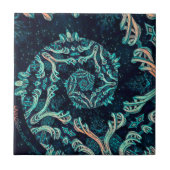 Dunkle Fraktal-Eleganz Fliese (Vorderseite)