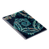 Dunkle Fraktal-Eleganz Notizblock (Rechte Seite)