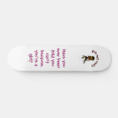 Dunkle Frauenvolleyball in Roter Uniform Skateboard (Horizontal)