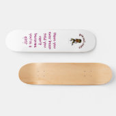 Dunkle Frauenvolleyball in Roter Uniform Skateboard (Horizontal)