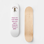 Dunkle Frauenvolleyball in Roter Uniform Skateboard (Vorderseite)