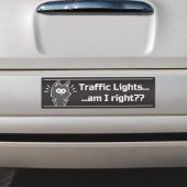 Dunkle Funny Cat Traffic Lights Sarcastic Phrase Autoaufkleber