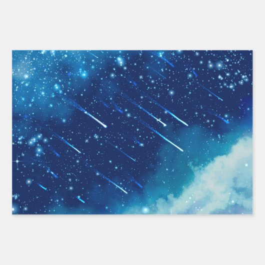 Dunkle Galaxie Sterne Universum Geschenkpapier Set (Vorderseite 3)