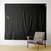 Dunkle Galaxie Wandteppich (Beispiel (Horizontal))