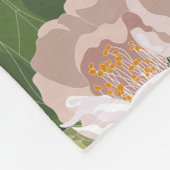 Dunkle Gartenharmonie: Kamelien und Grünanlagen Fleecedecke (Ecke)