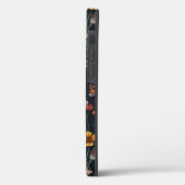 Dunkle Gartenvögel und Schmetterlinge Case-Mate iPhone Hülle (Rückseite / Links)