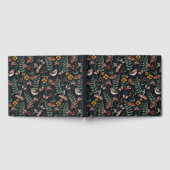 Dunkle Gartenvögel und Schmetterlinge Gästebuch (Voll)