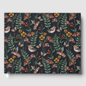 Dunkle Gartenvögel und Schmetterlinge Gästebuch (Vorderseite)