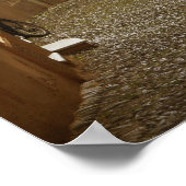 Dunkle Gasse in Neapel, Italienisches Poster (Ecke)