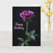 Dunkle Geburtstagskarte mit Blüte Karte (Gelbe Blume)