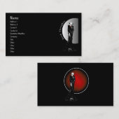 Dunkle Gedanken-Visitenkarte Visitenkarte (Vorne/Hinten)