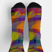 Dunkle Geometrie - Athletiksocken Socken (Oben)