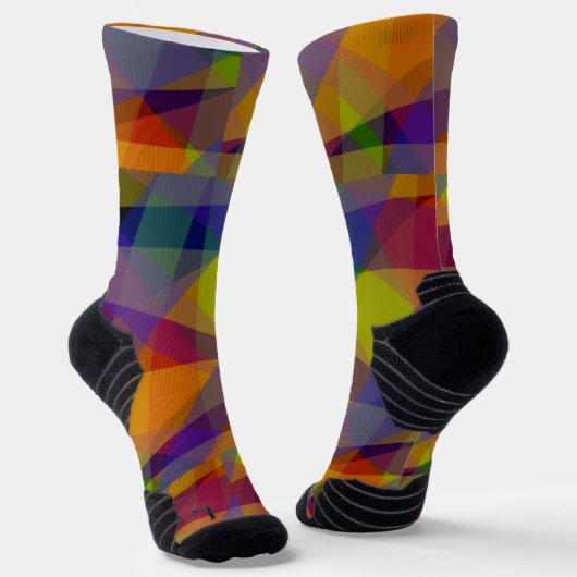 Dunkle Geometrie - Athletiksocken Socken (Gewinkelt)