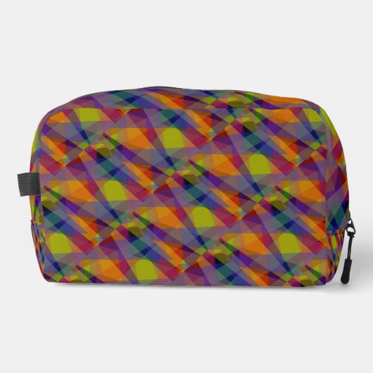 Dunkle Geometrie - Dopp-Kit Waschbeutel (Vorderseite)