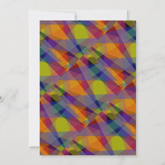 Dunkle Geometrie - Grußkarte Feiertagskarte (Vorderseite)