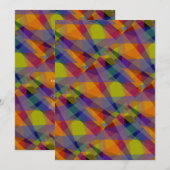 Dunkle Geometrie - Grußkarte Feiertagskarte (Vorne/Hinten)