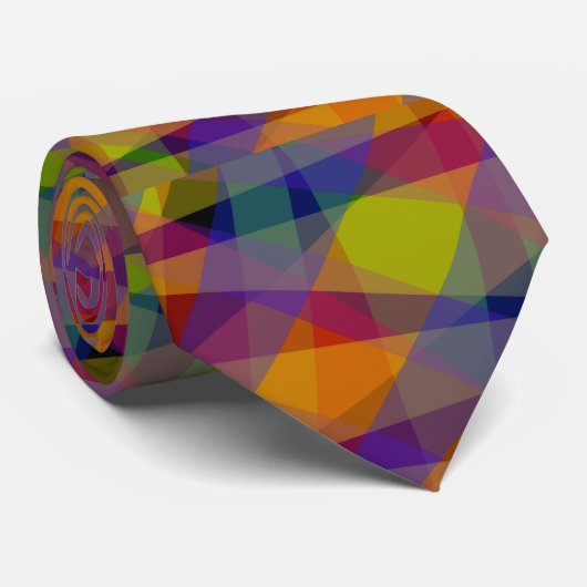 Dunkle Geometrie - Krawatte (Gerollt)