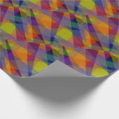 Dunkle Geometrie - Papierumbruch Geschenkpapier (Ecke)