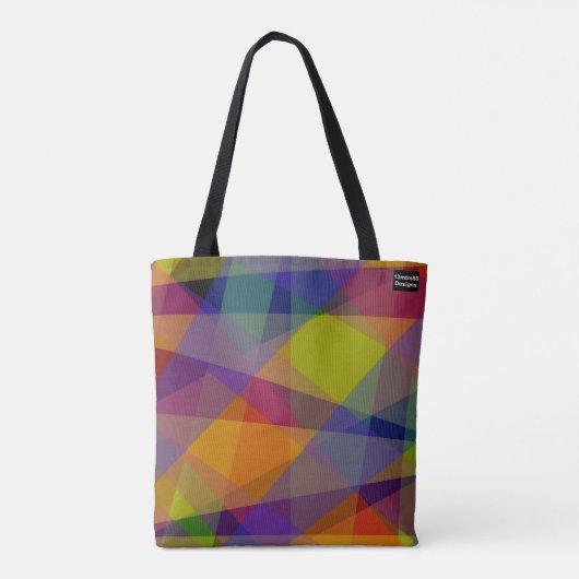 Dunkle Geometrie - Tasche (Rückseite)