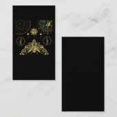 Dunkle Geometrie Zodiac Sign Sun Moth Visitenkarte (Vorne/Hinten)