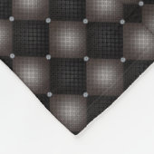 Dunkle gesteppte Diamantdecke Fleecedecke (Ecke)