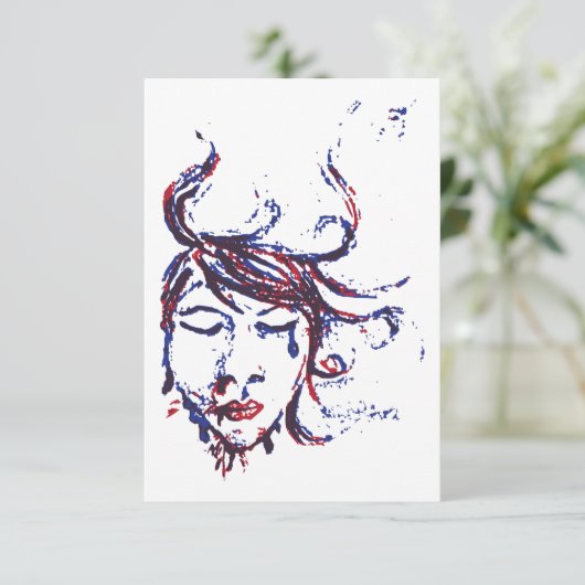 dunkle Gewässer Einladung (Stehend Vorderseite)