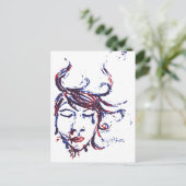 dunkle Gewässer Postkarte (Stehend Vorderseite)