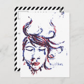 dunkle Gewässer Postkarte (Vorne/Hinten)