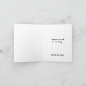 Dunkle GewerkschaftVampire Goth Hochzeit Dankeskarte (Innenseite)