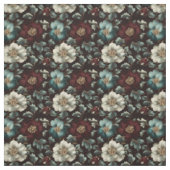 Dunkle Gilded-Blume auf schwarz Stoff (Muster)