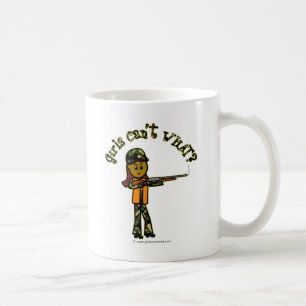 Dunkle Girls jagen Kaffeetasse
