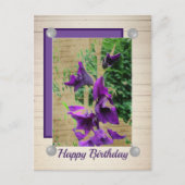 Dunkle Gladiole Postkarte (Vorderseite)