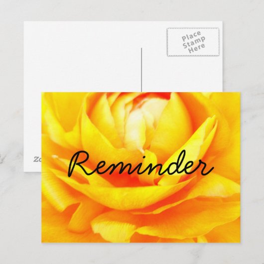 Dunkle Gold-Erinnerung Postkarte (Vorne/Hinten)
