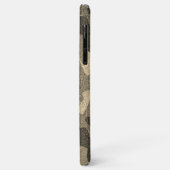 Dunkle Gold Glitzer Camouflage Monogram Outdoorsy Case-Mate iPhone Hülle (Hinten/Links)