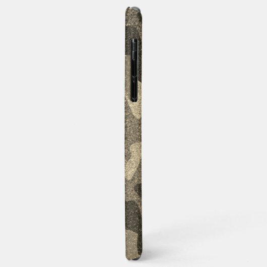 Dunkle Gold Glitzer Camouflage Monogram Outdoorsy Case-Mate iPhone Hülle (Hinten/Links)