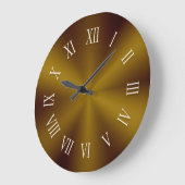 Dunkle Gold Metallic Uhr mit römischen Zahlen (Winkel)