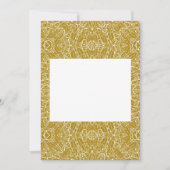 Dunkle goldene geometrische Sternrad-abstrakte Kun Einladung (Vorderseite)