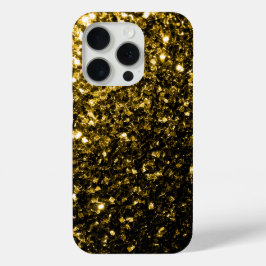 Dunkle goldene Imitate Glitzer Glitzern Case-Mate iPhone Hülle